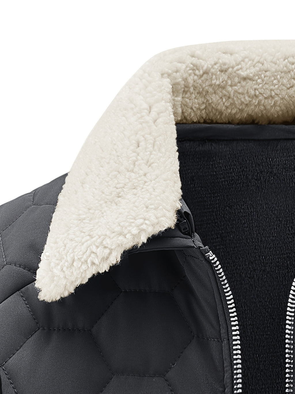 Veste matelassée pour homme, coupe-vent, à revers
