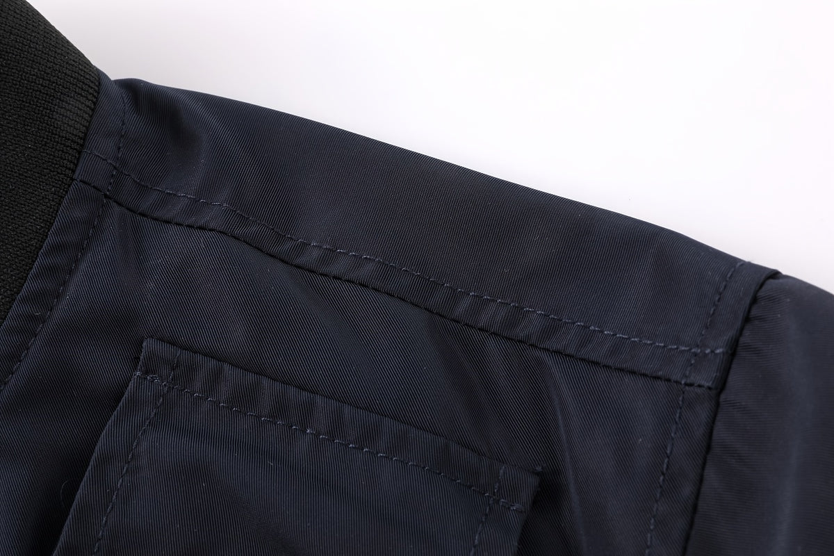 Veste pour homme, à col montant, kaki