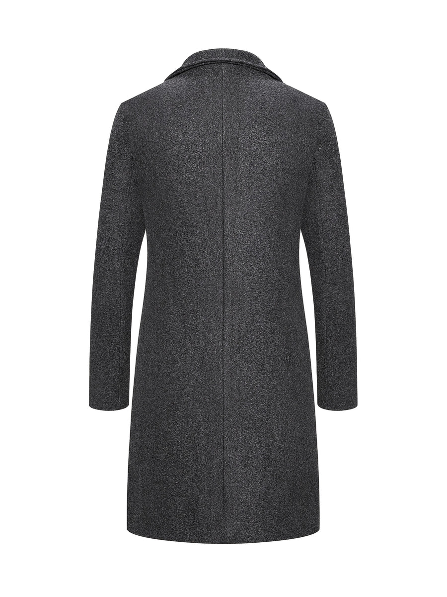 Manteau, tweed, à revers, gris foncé, photo 13