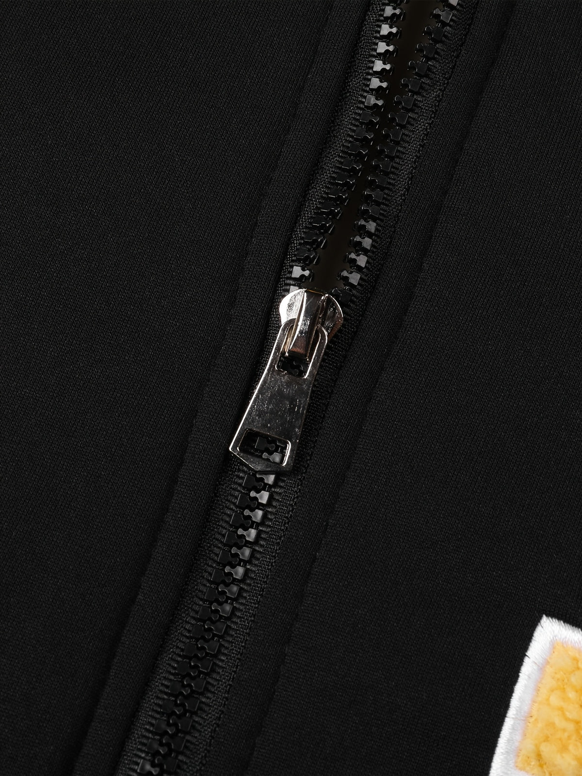 Veste pour homme, polaire, à capuche, grand noir