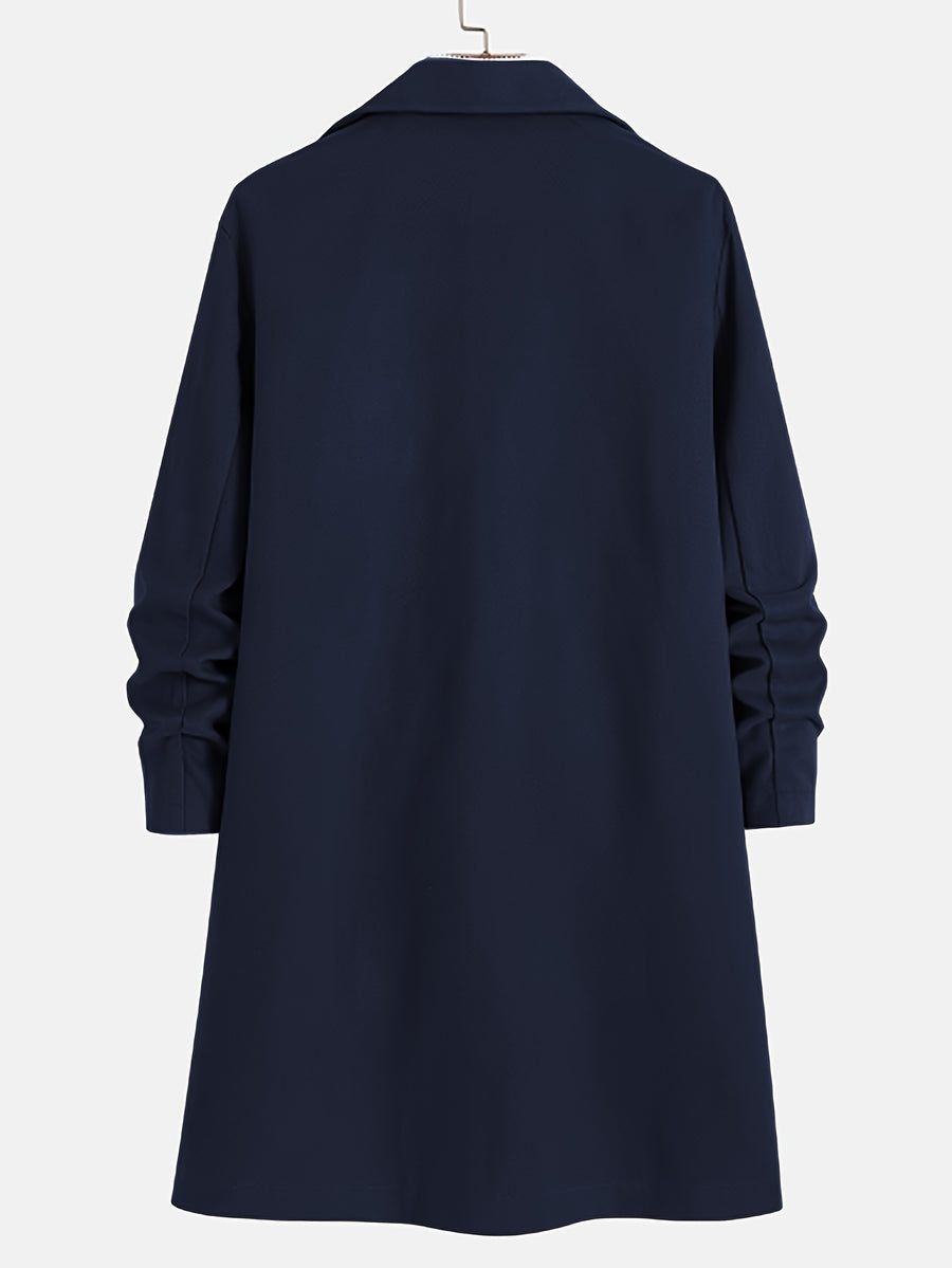 Veste, tweed, à revers, bleu marine, photo 17