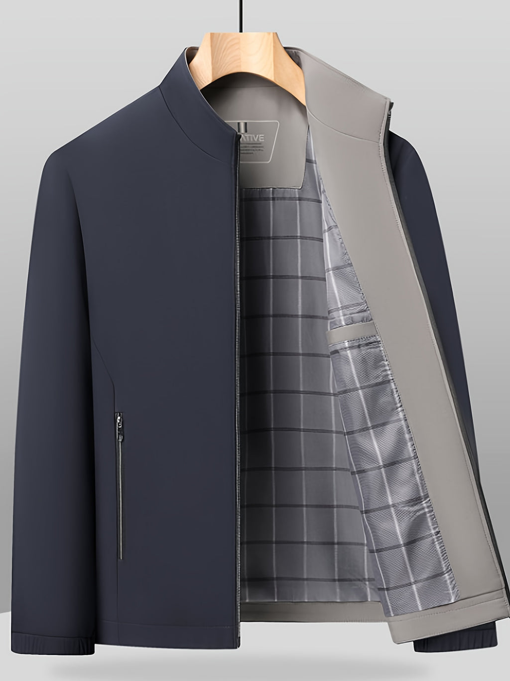 Veste, à col montant, jd1008 xing - 406 noir, photo 9