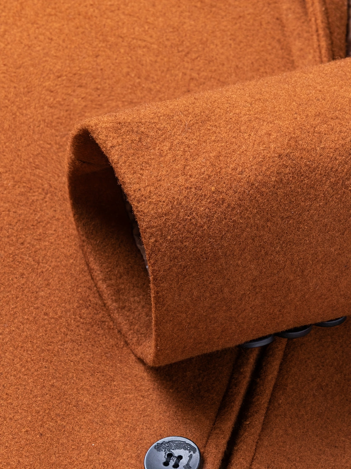 Pardessus en laine mi-long pour homme, 50 % laine, tweed