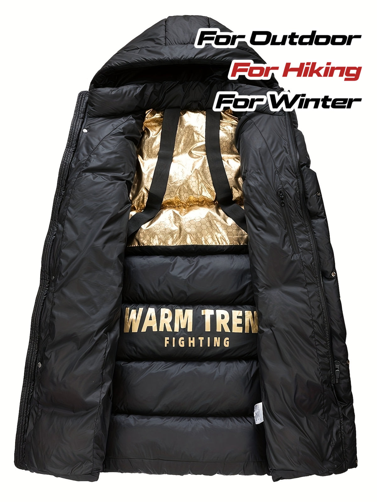 Manteau pour homme, à capuche, modele 6