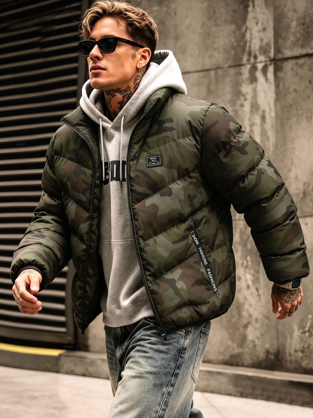 Veste pour homme, à col montant, modele 2