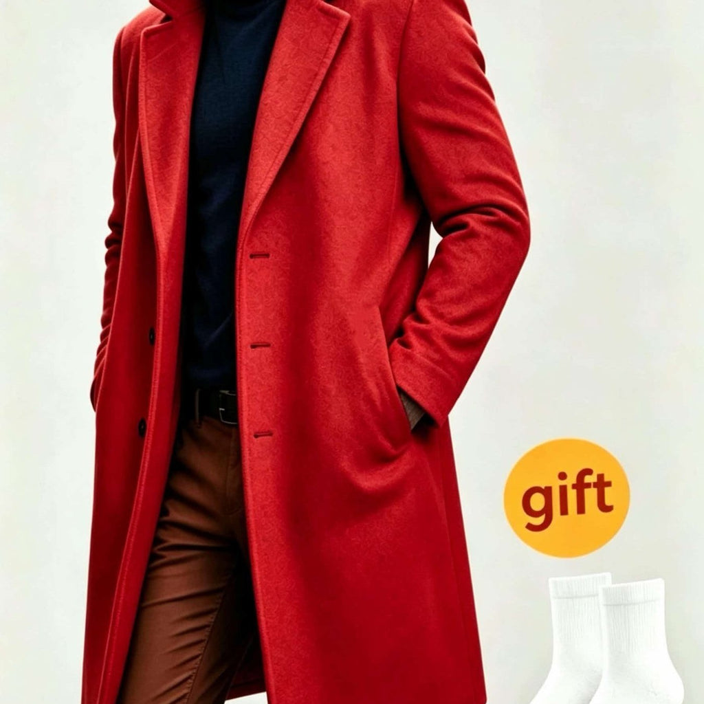 Trench, grandes tailles, à revers, gris clair, coloris rouge foncé