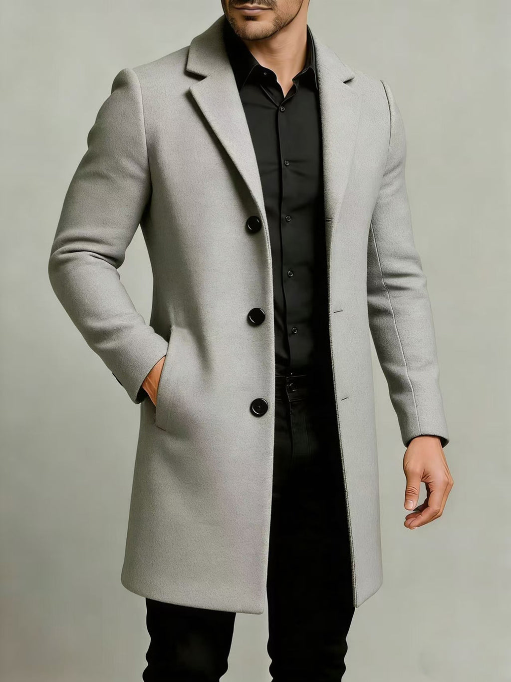Trench pour homme, à revers
