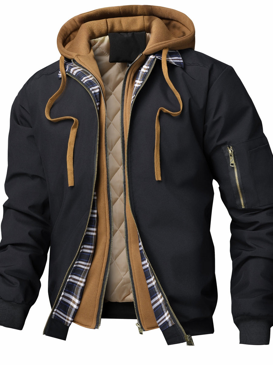 Veste, à capuche, conventionnel