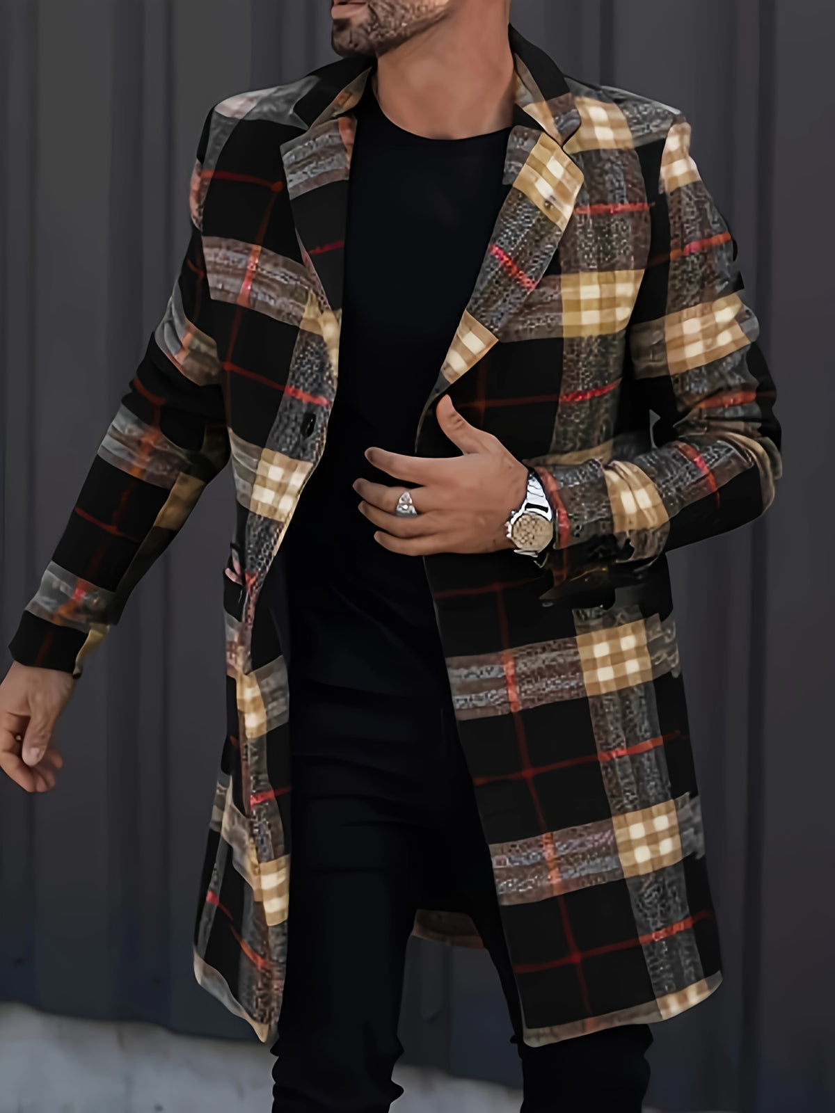 Veste pour homme, à revers, modele 2