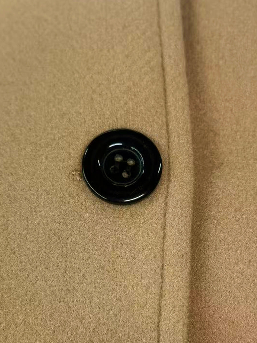 Manteau long, tweed, à revers, boutonnage, photo 8