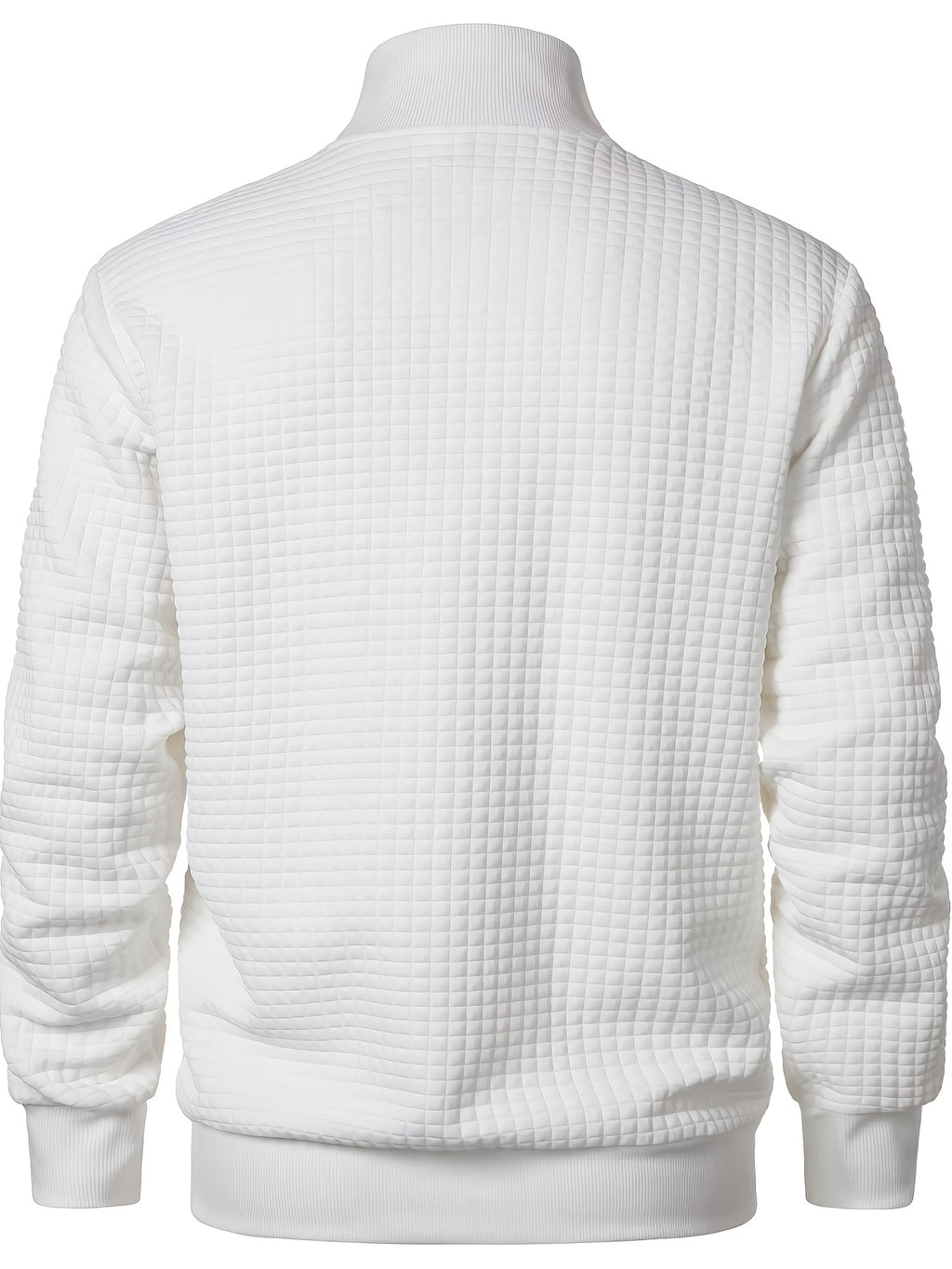 Veste pour homme, à carreaux, à col montant