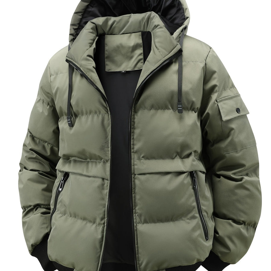 Veste, capuche amovible, coloris vert fougère