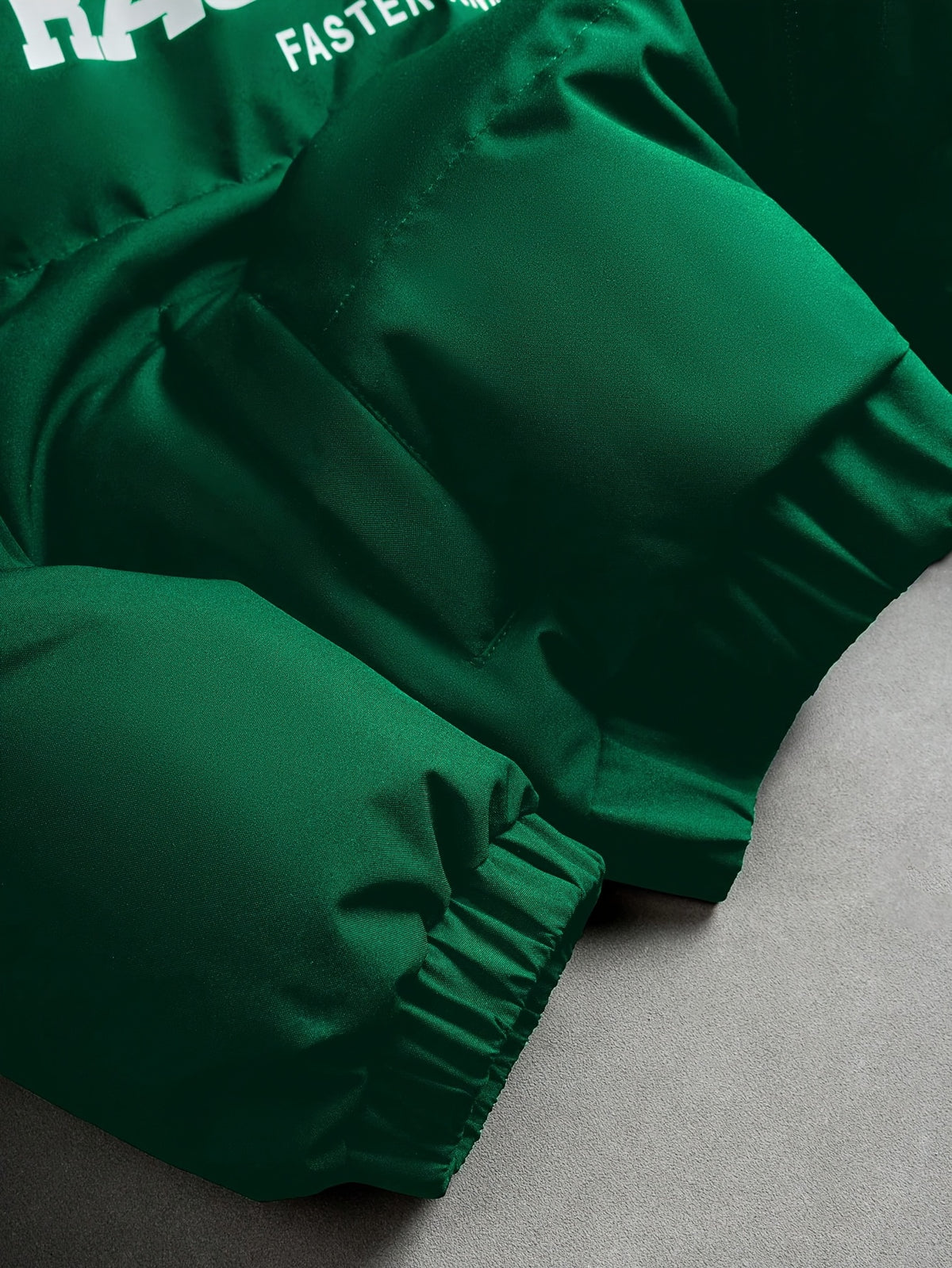 Veste pour homme, à col montant, vert