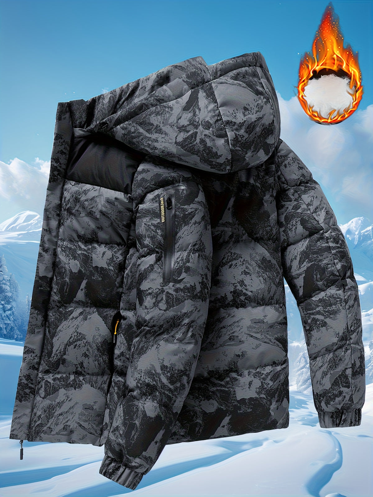 Veste pour homme, coupe-vent, à capuche, modele 6