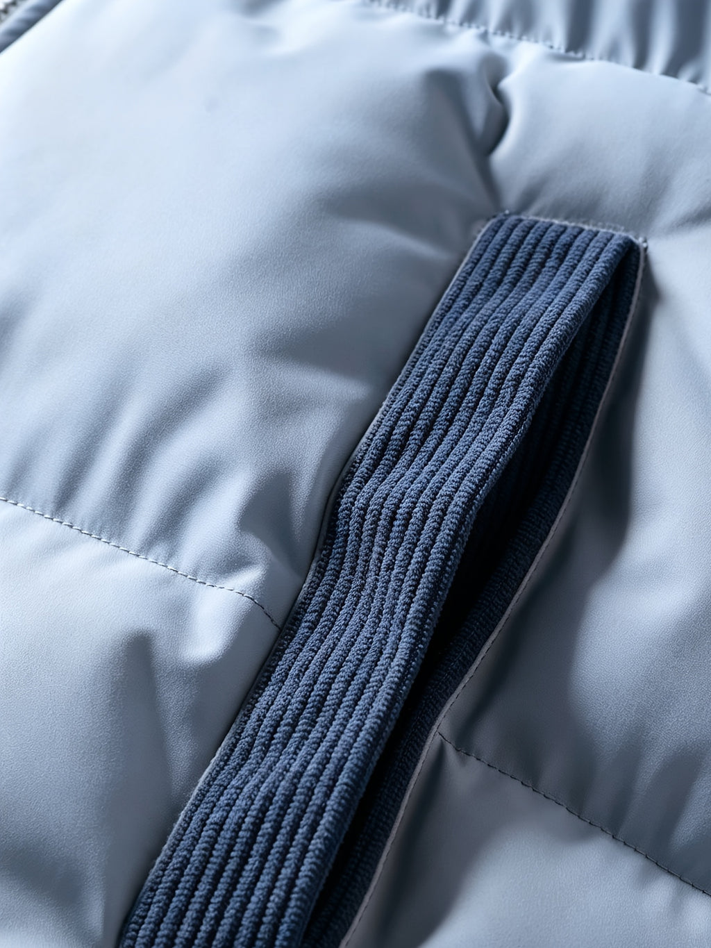 Veste pour homme, capuche amovible, bleu clair