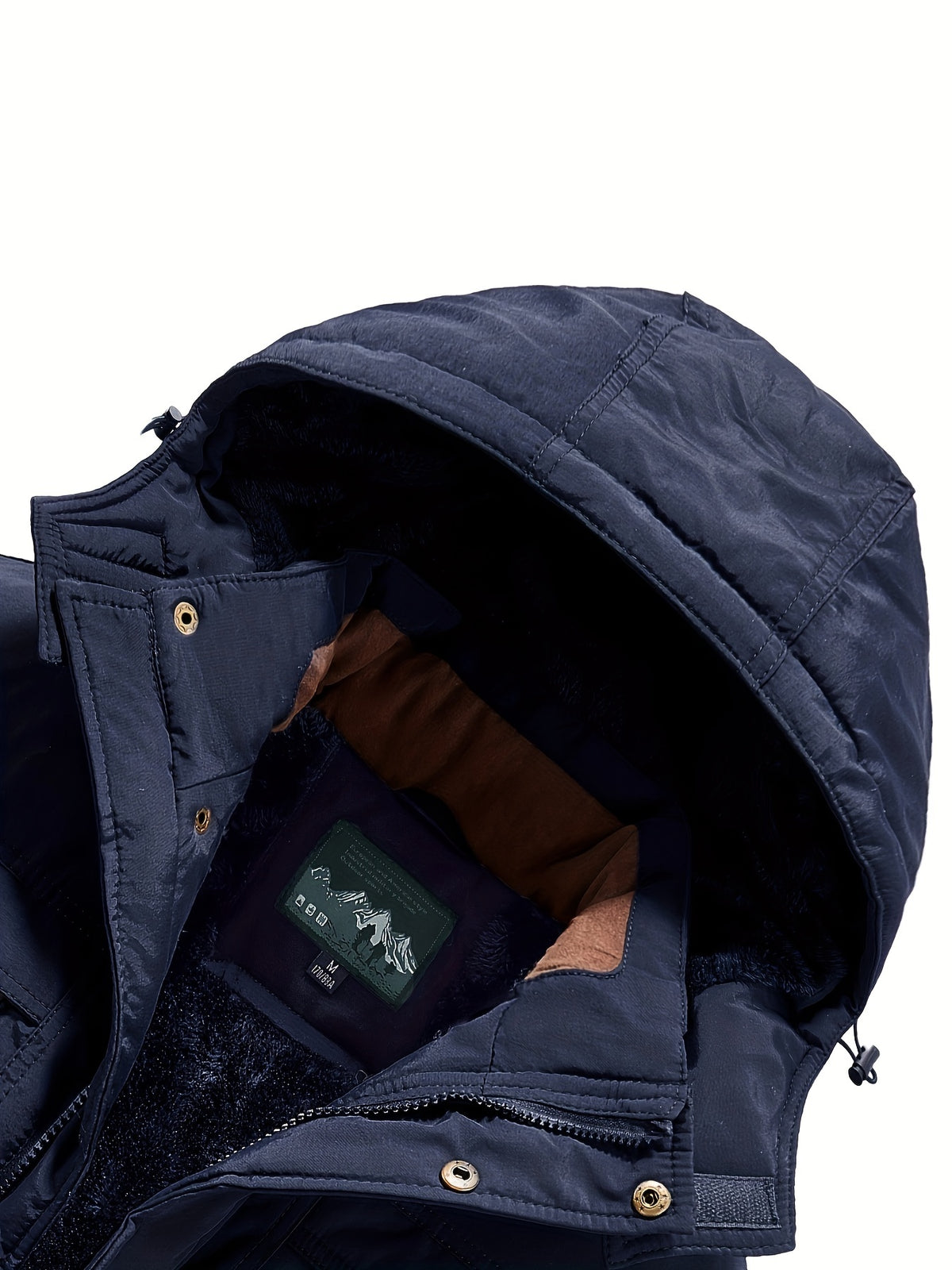 Veste long pour homme, à capuche, vert fougère