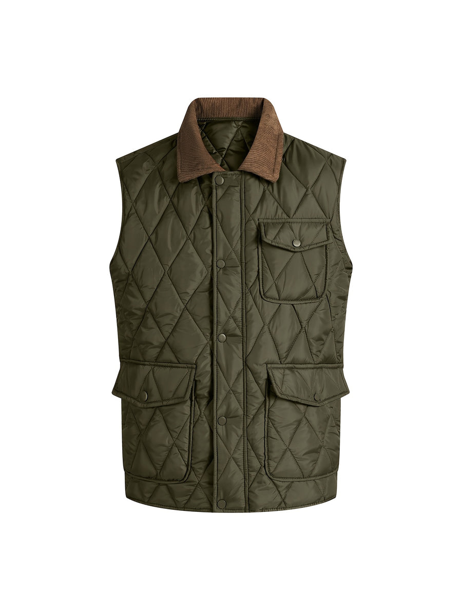 Manteau matelassé long, coupe-vent, à revers, photo 13