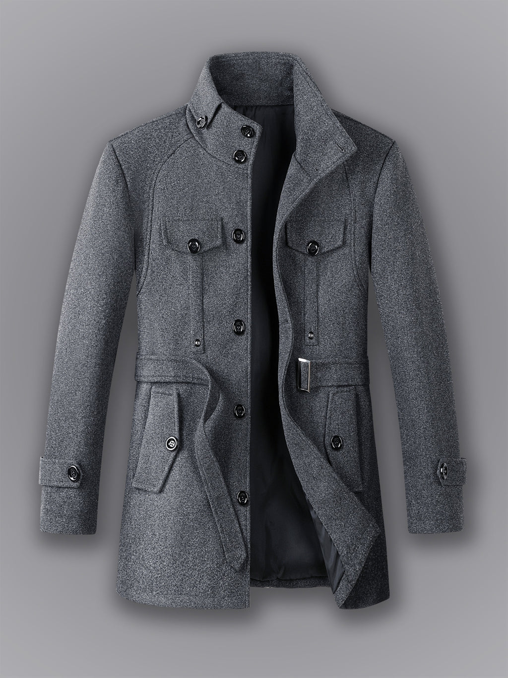 Manteau mi-long pour homme, coupe-vent