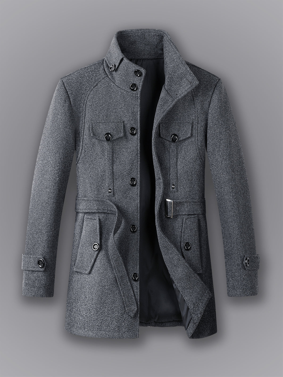 Manteau mi-long pour homme, coupe-vent