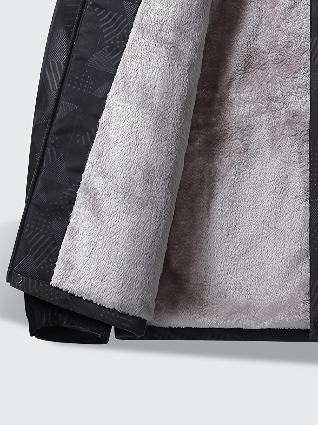 Veste pour homme, polaire, à capuche, noir