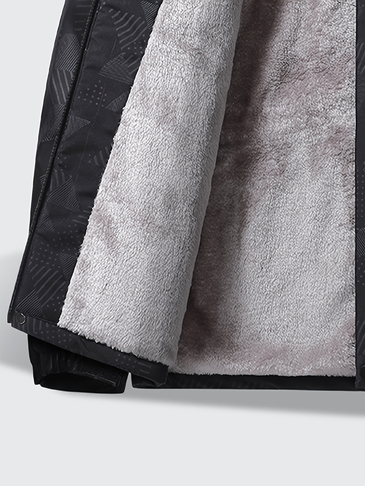 Veste pour homme, polaire, à capuche, noir