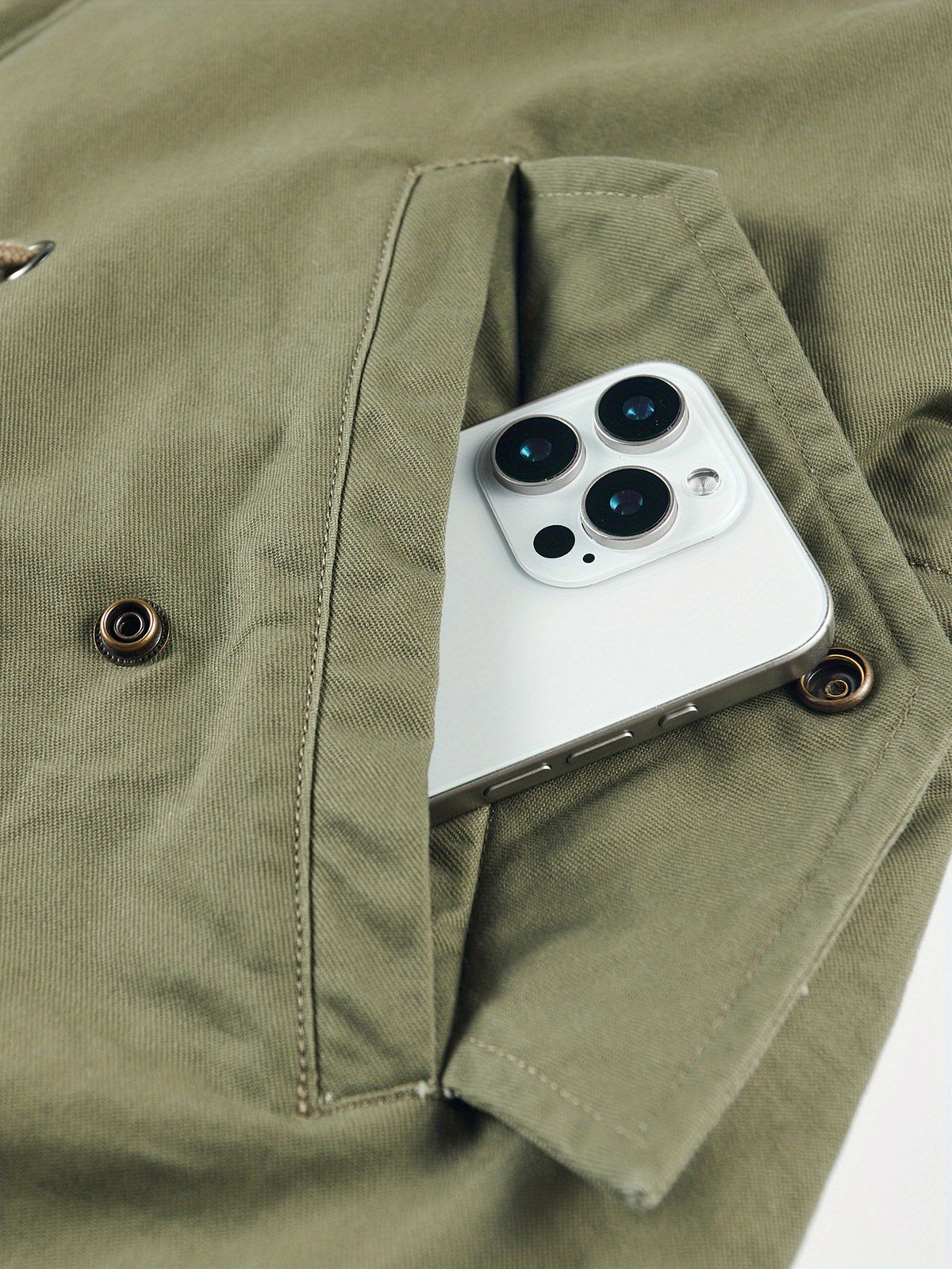 Manteau matelassé pour homme, à capuche, vert foncé