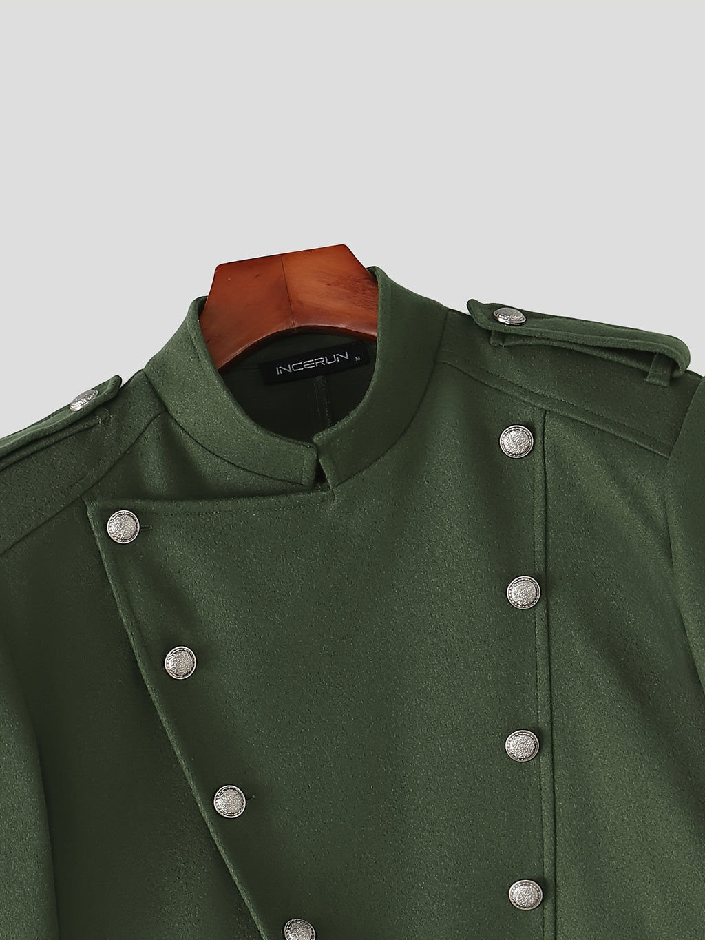 Veste, à col montant, marron clair, photo 15