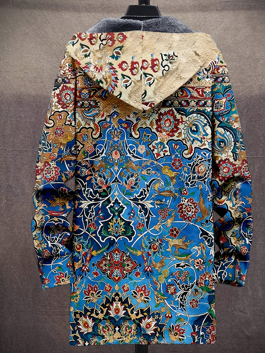 Manteau long pour homme, à capuche, long