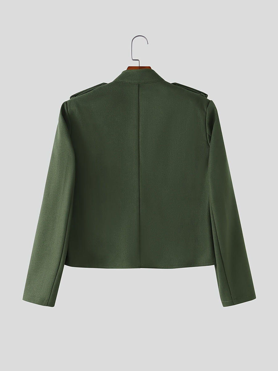 Veste, à col montant, marron clair, photo 14