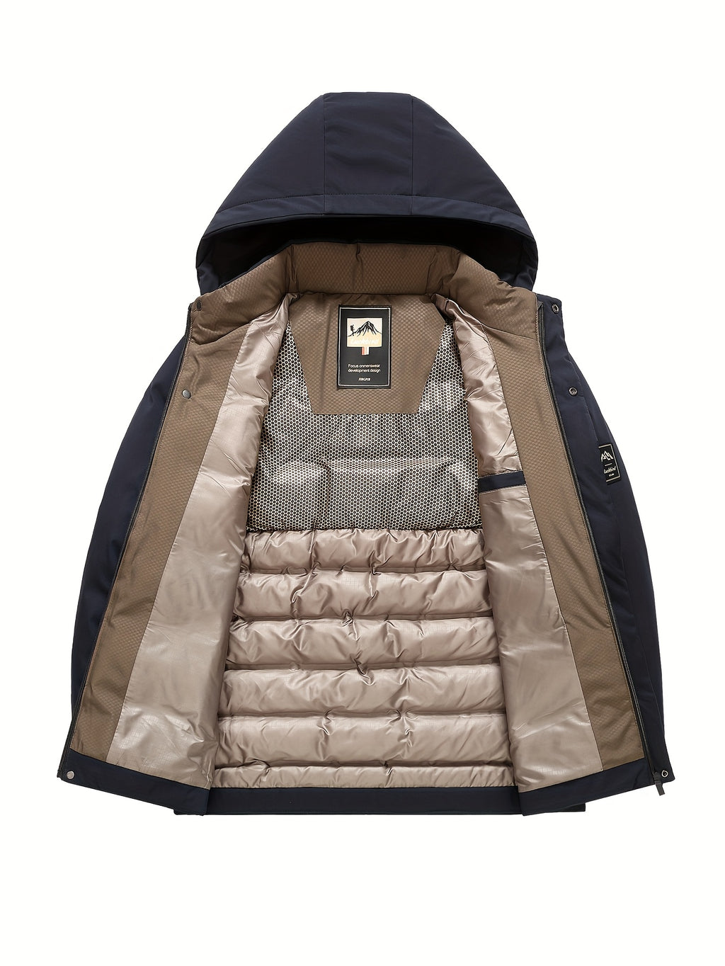 Veste pour homme, coupe-vent, à capuche, rouge