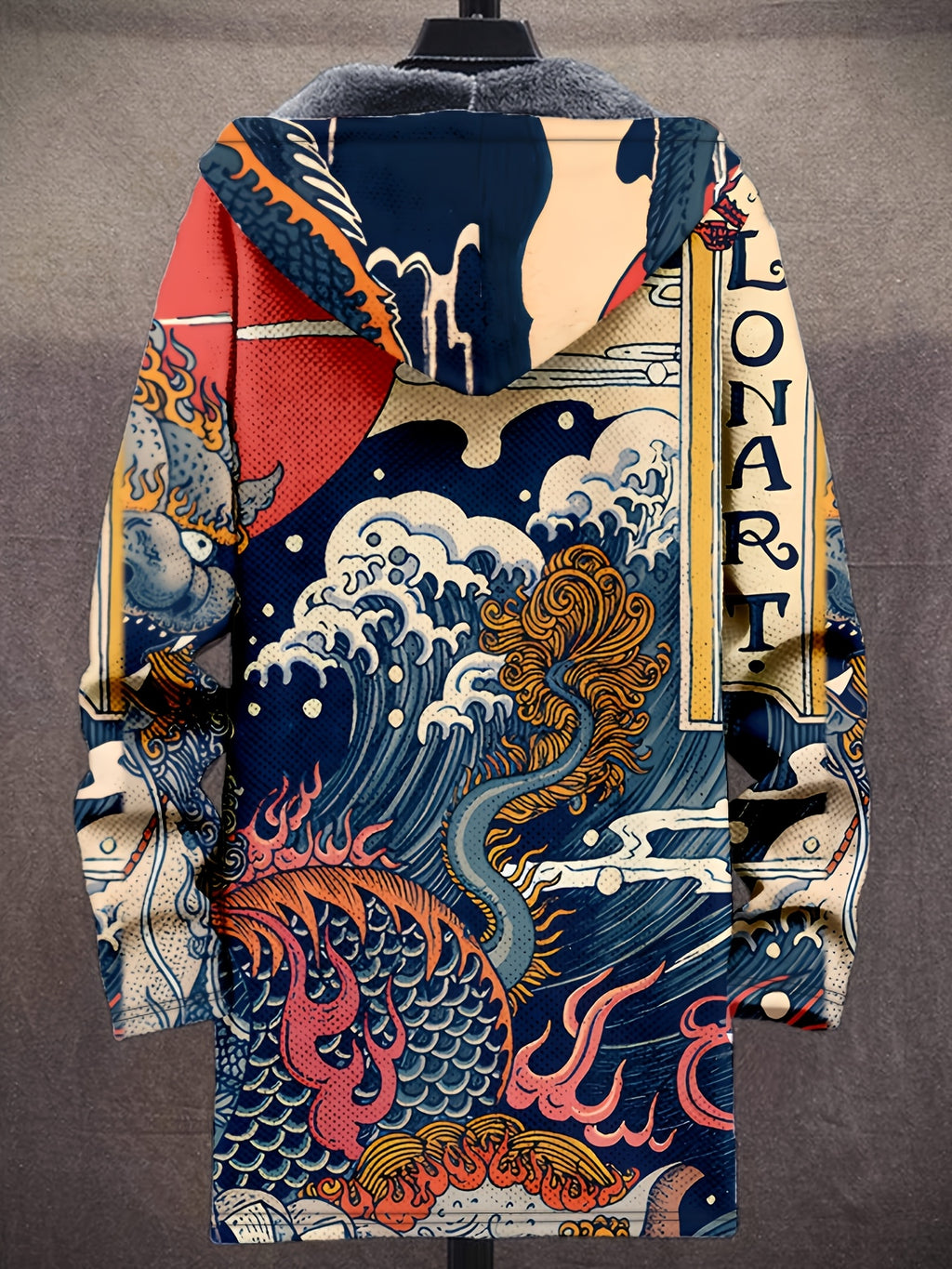 Manteau long pour homme, bleu marine