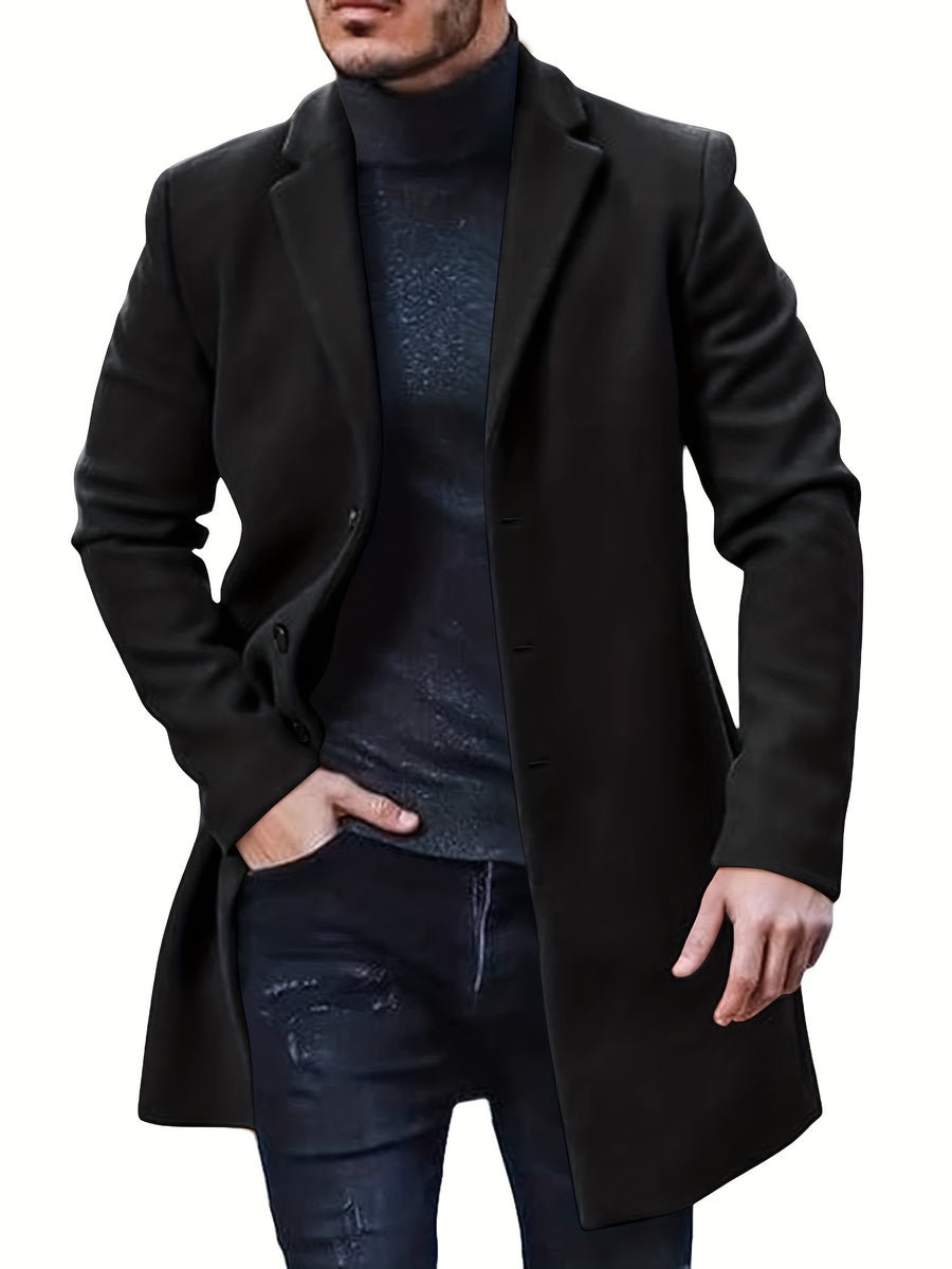 Trench mi-long, à revers, brun jaunâtre, photo 9