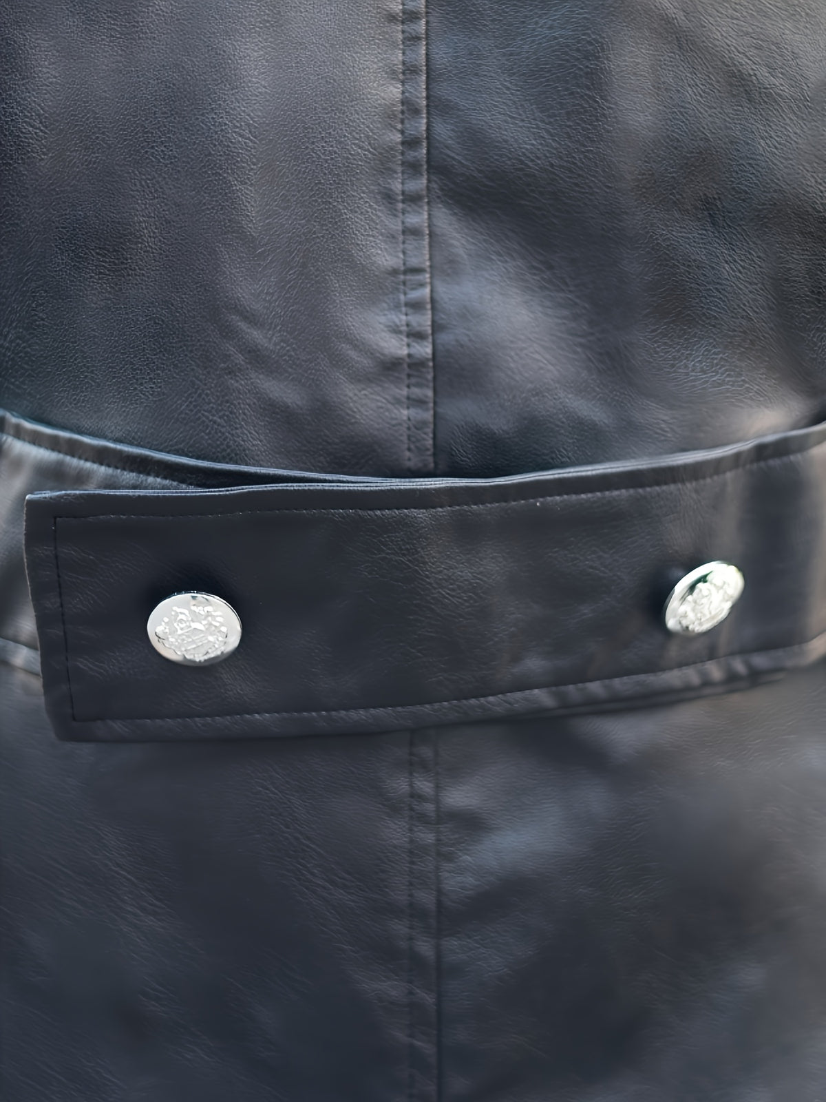 Trench pour homme, coupe-vent, à revers, noir