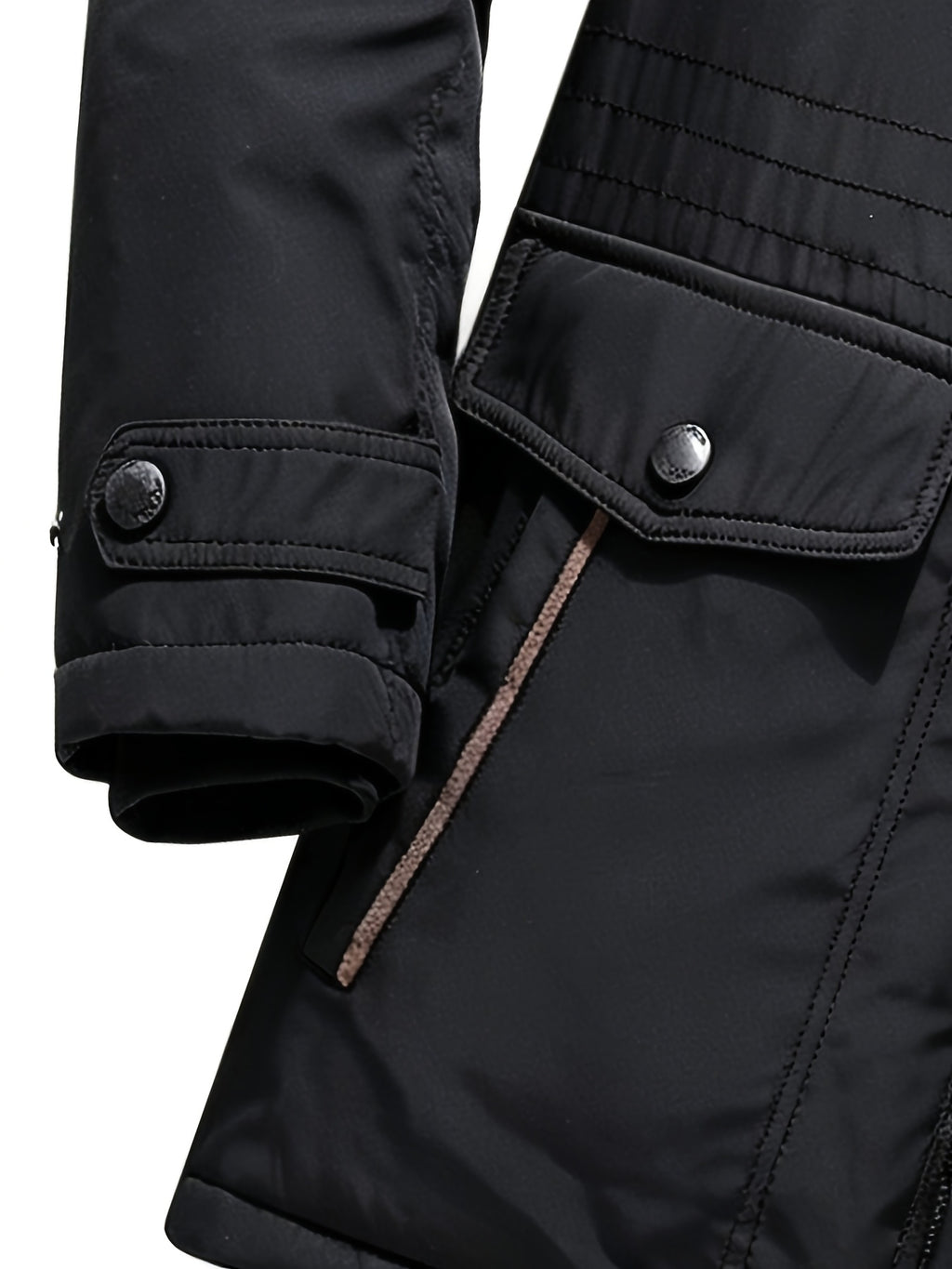 Parka matelassée pour homme, coupe-vent, à capuche