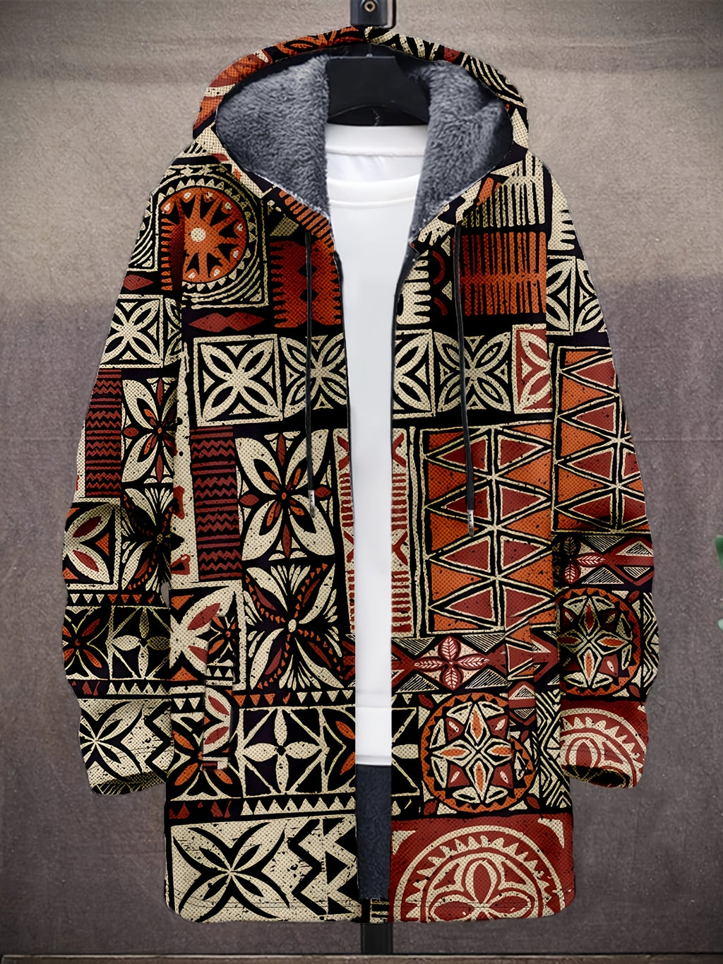 Veste long pour homme, couleurs mélangées