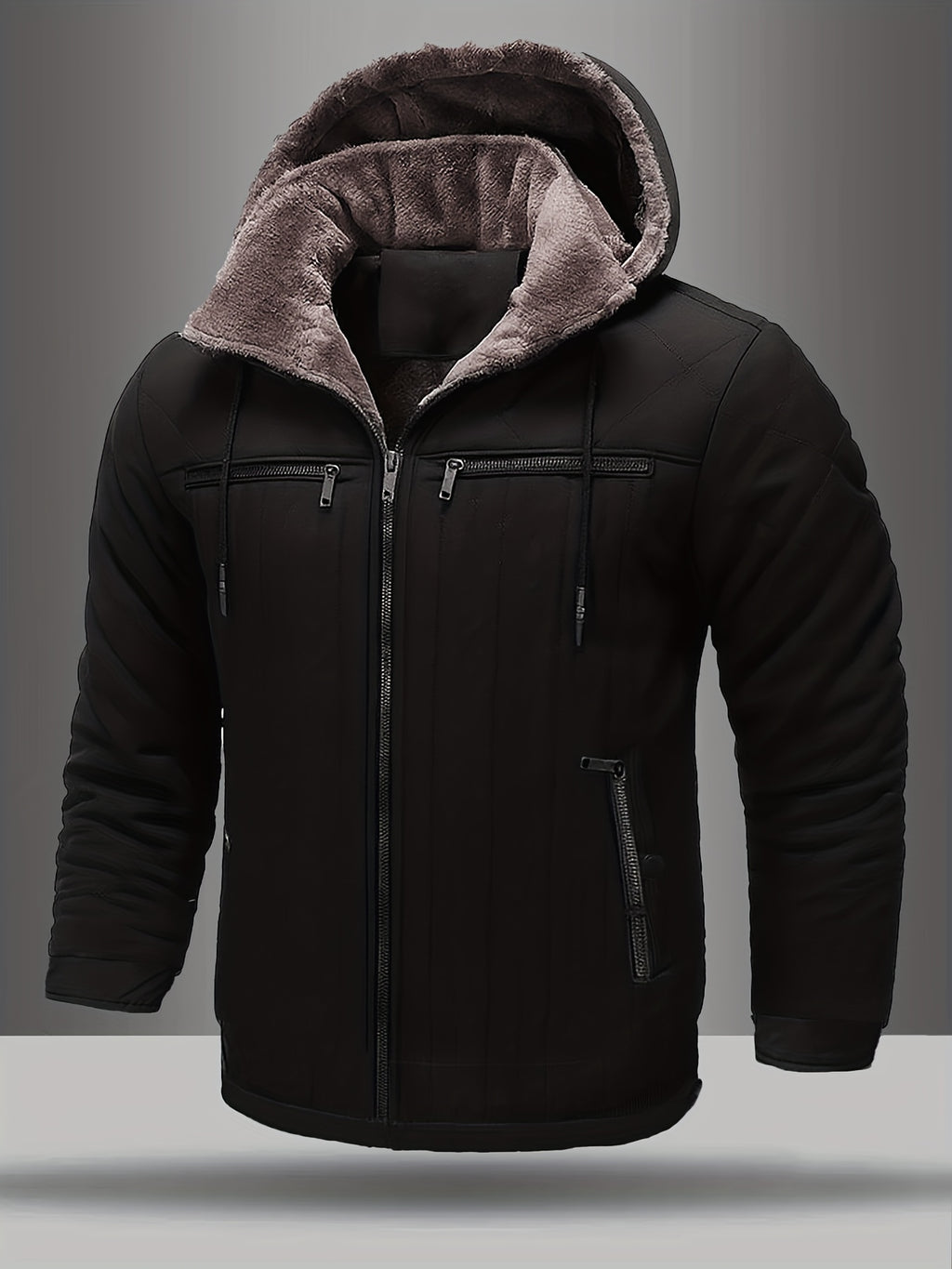 Veste pour homme, polaire, à capuche