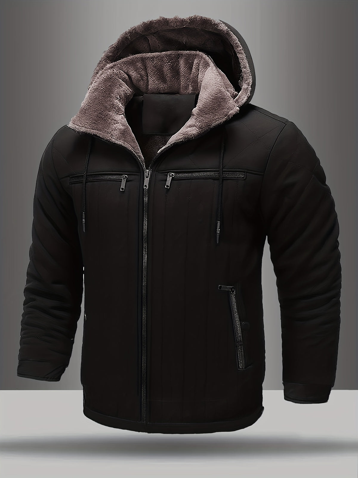 Veste pour homme, polaire, à capuche