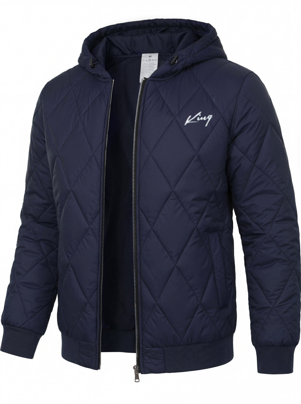 Veste pour homme, à carreaux, à capuche