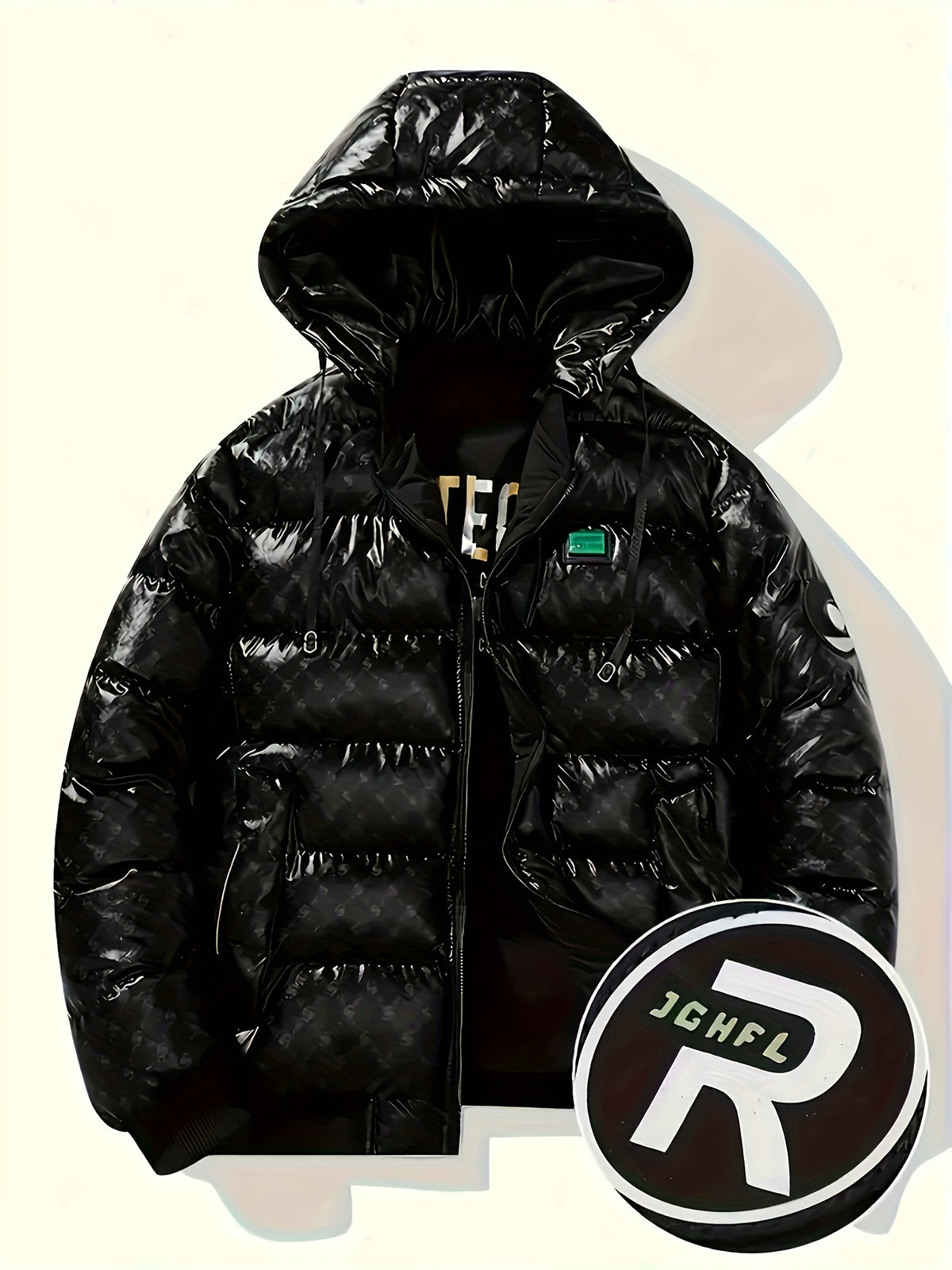 Veste pour homme, coupe-vent, à capuche, vert
