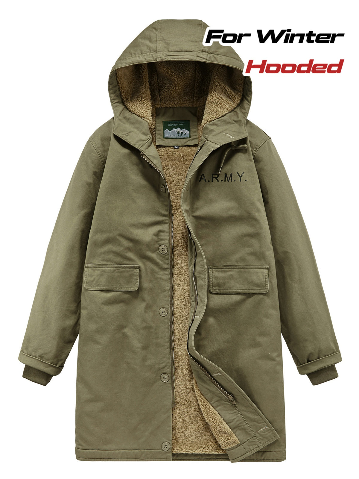 Manteau pour homme, à capuche, modele 2