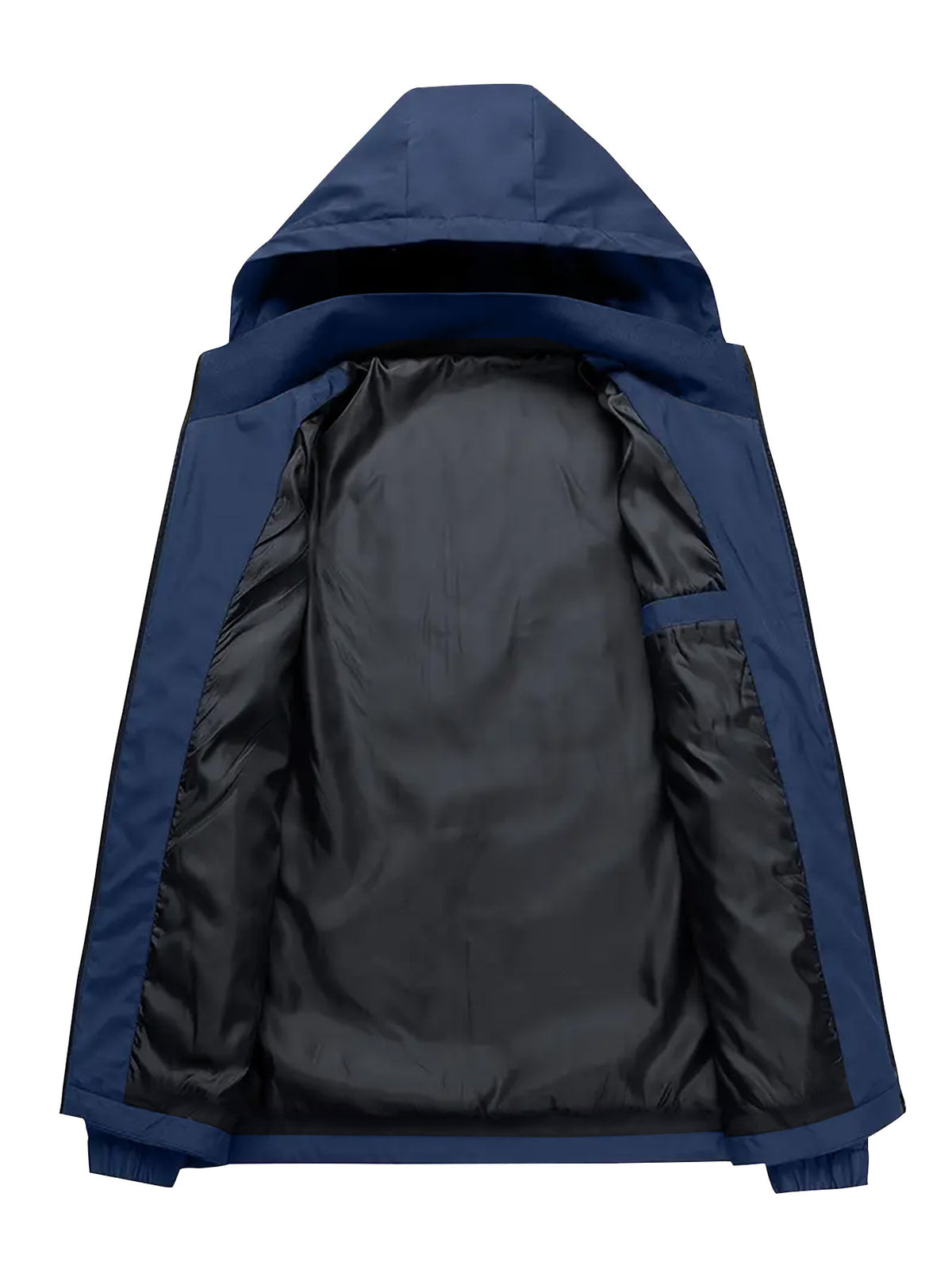Veste pour homme, à capuche, gris profond