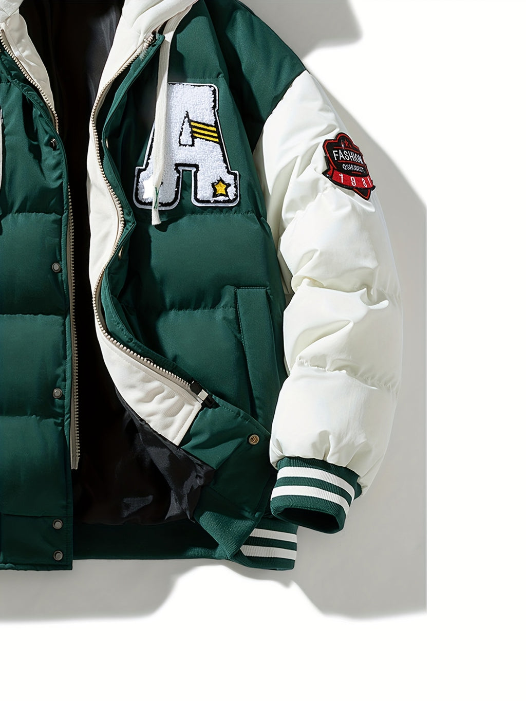 Veste long pour homme, à capuche, rouiller