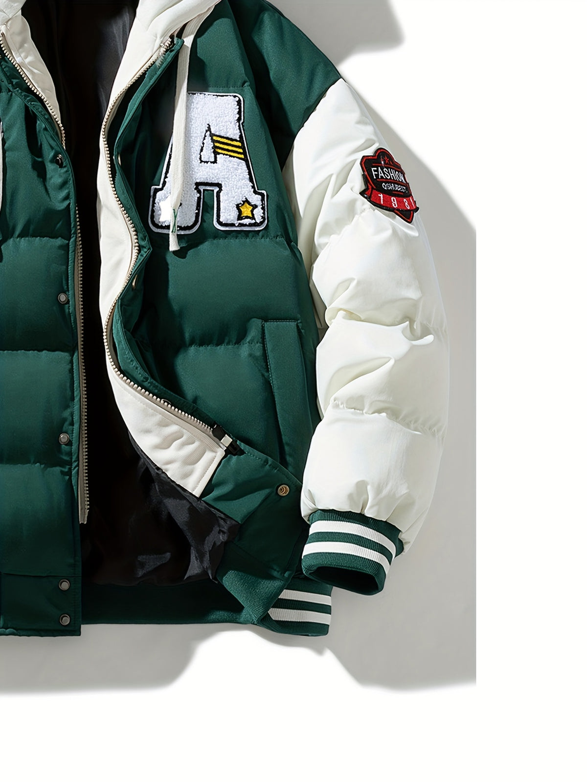 Veste long pour homme, à capuche, rouiller