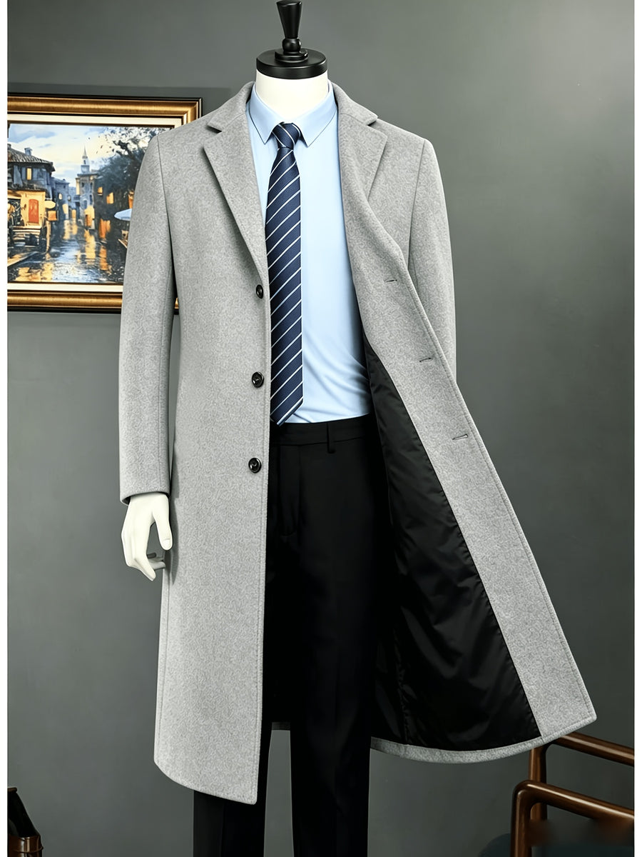 Veste, à revers, gris profond