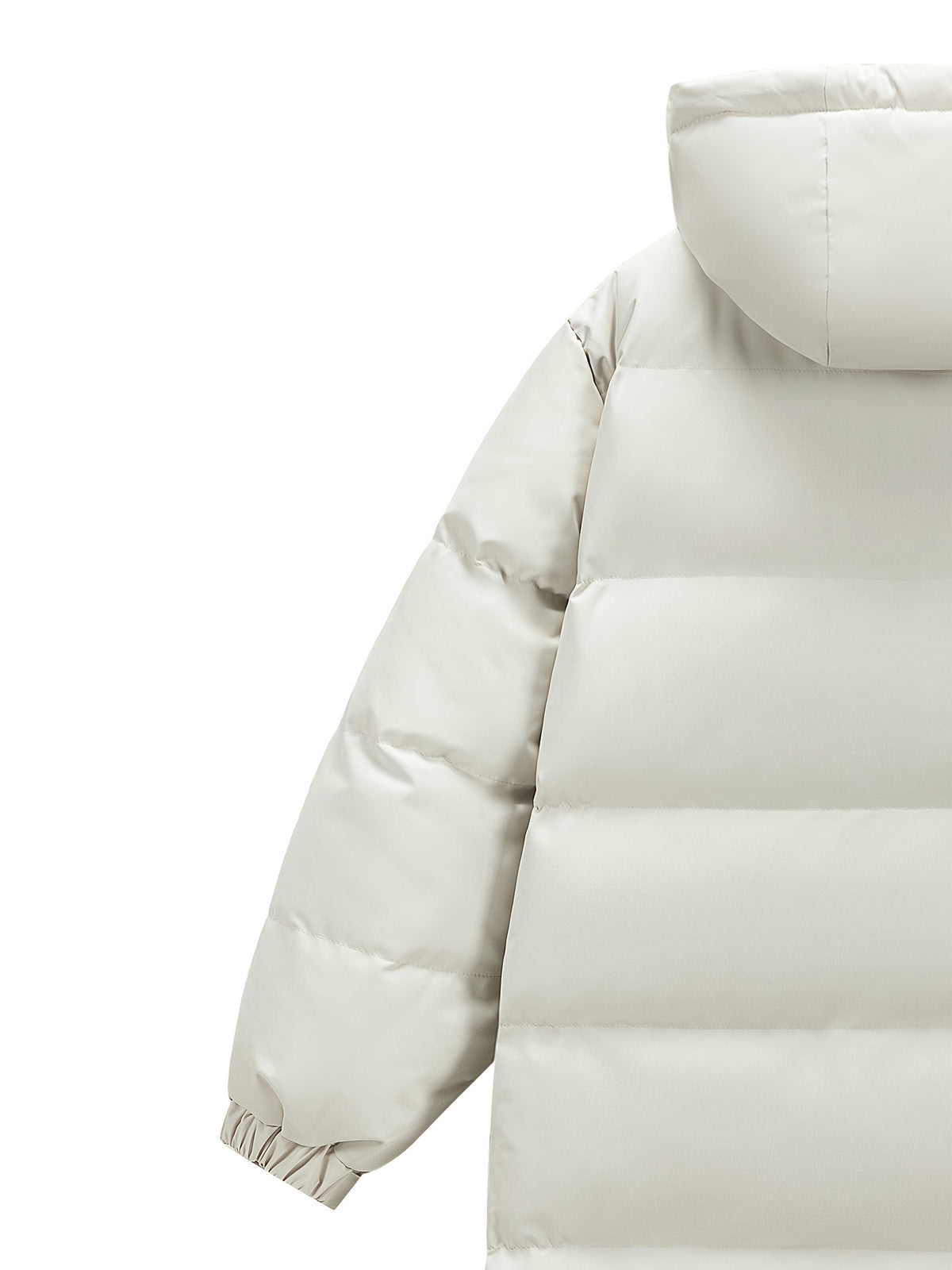 Manteau pour homme, à capuche, blanc ivoire
