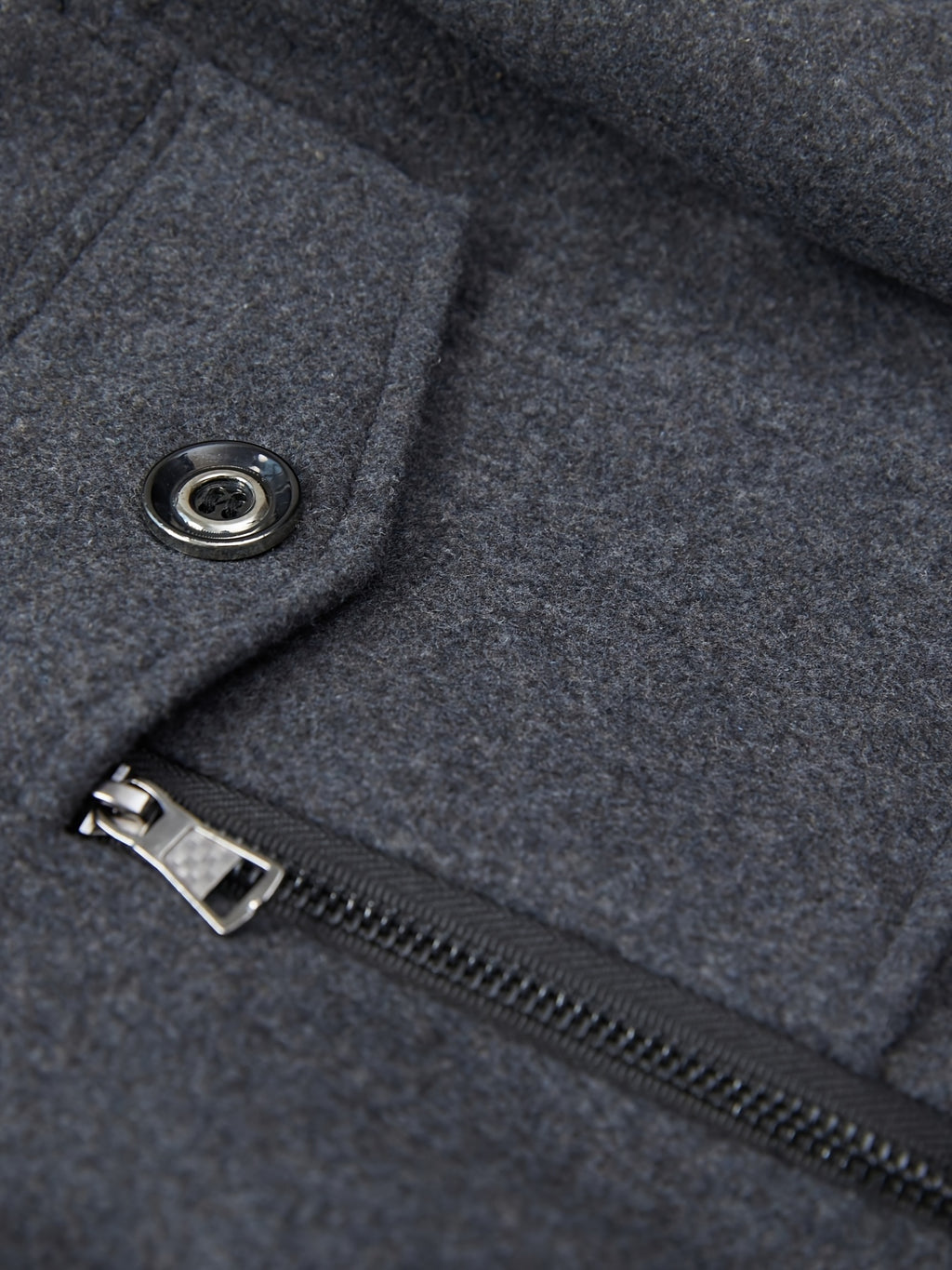 Manteau en laine, 30 % laine, à revers, orange, détail du vêtement