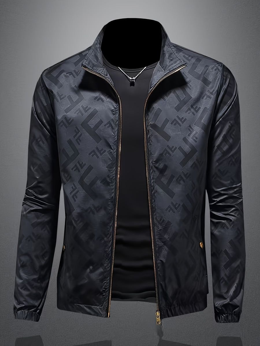 Veste, coupe-vent, à col montant, col montant