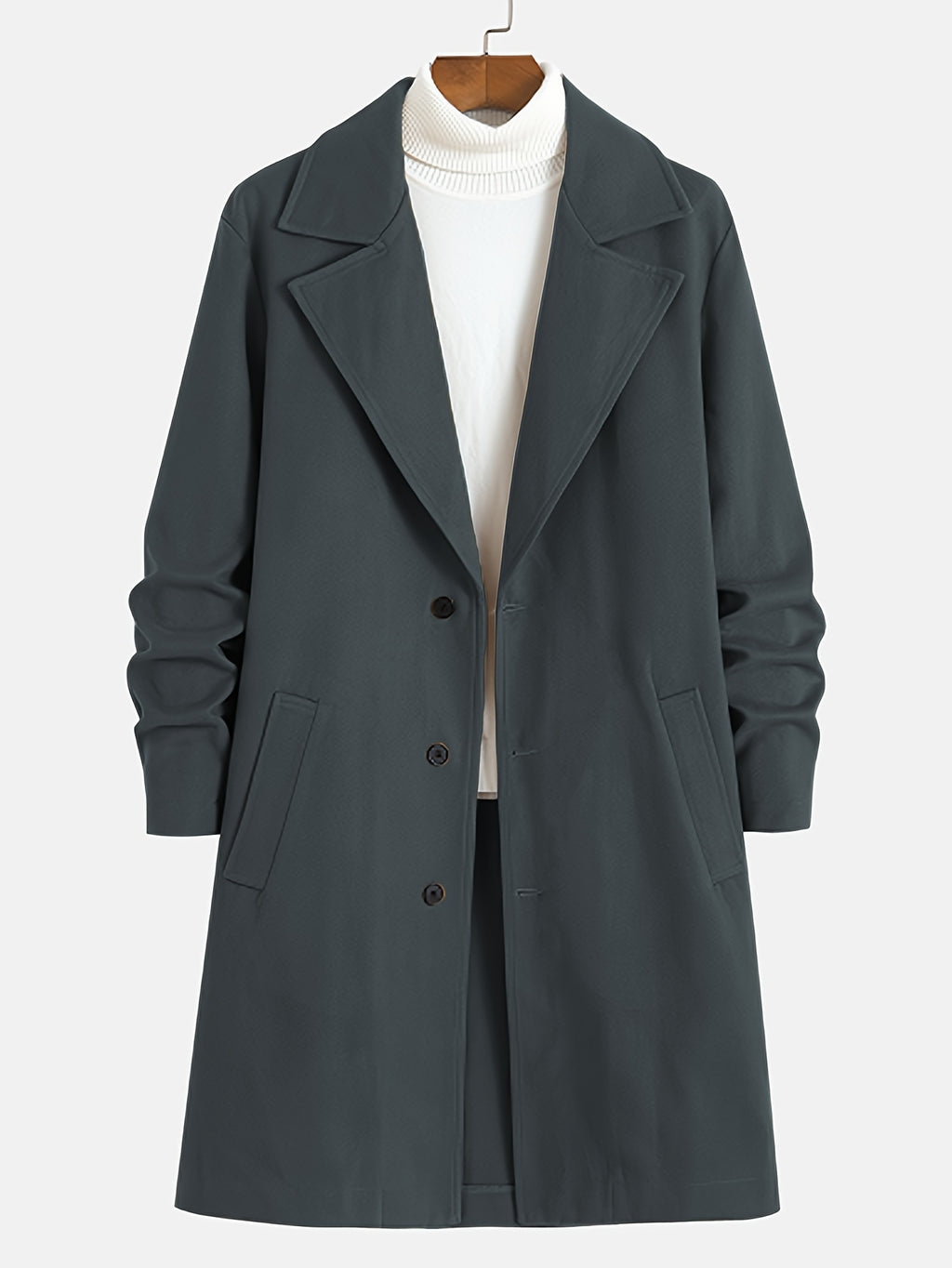Veste, tweed, à revers, bleu marine, photo 24