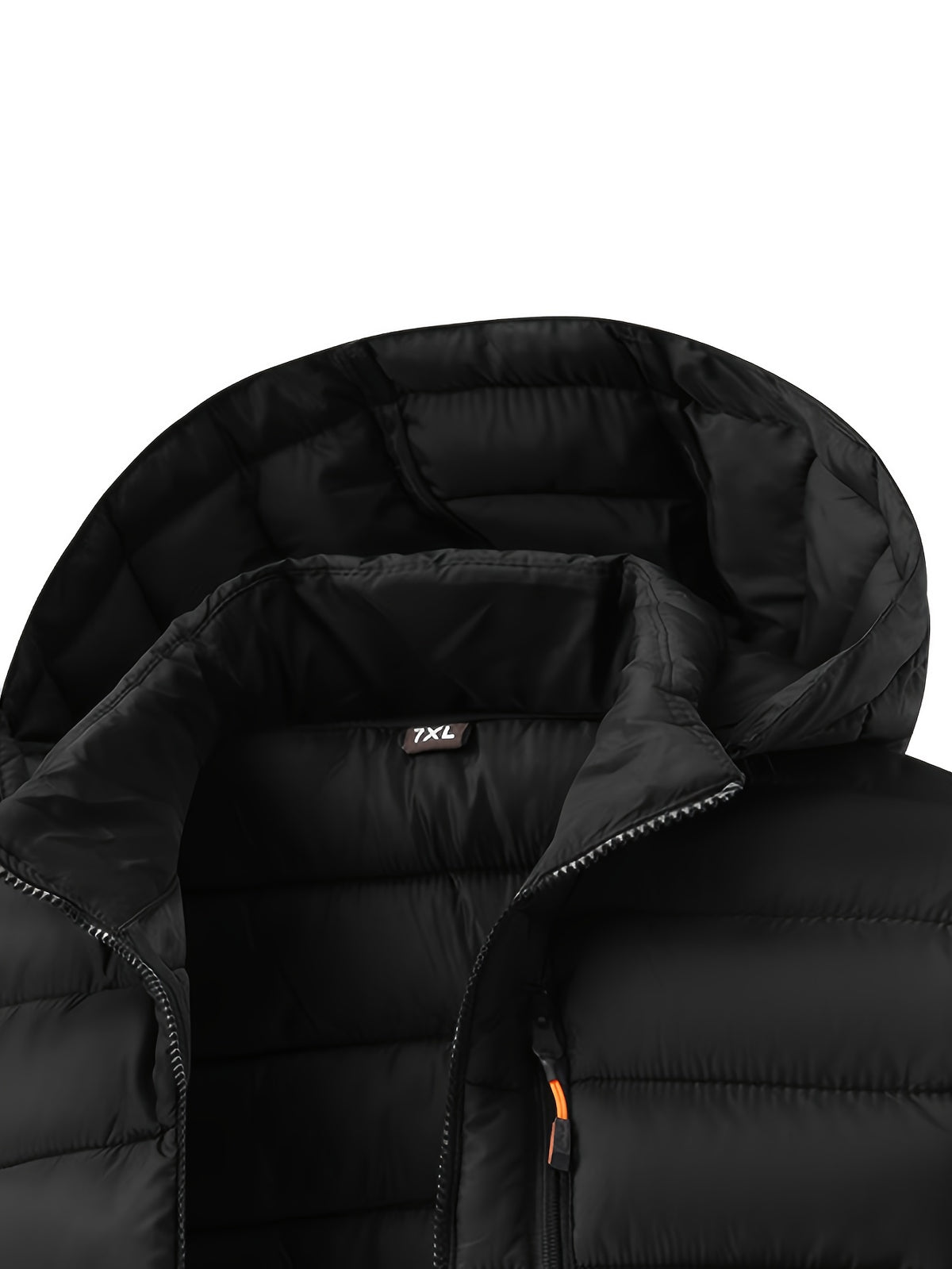Manteau matelassé pour homme, coupe-vent, à capuche, bleu marine