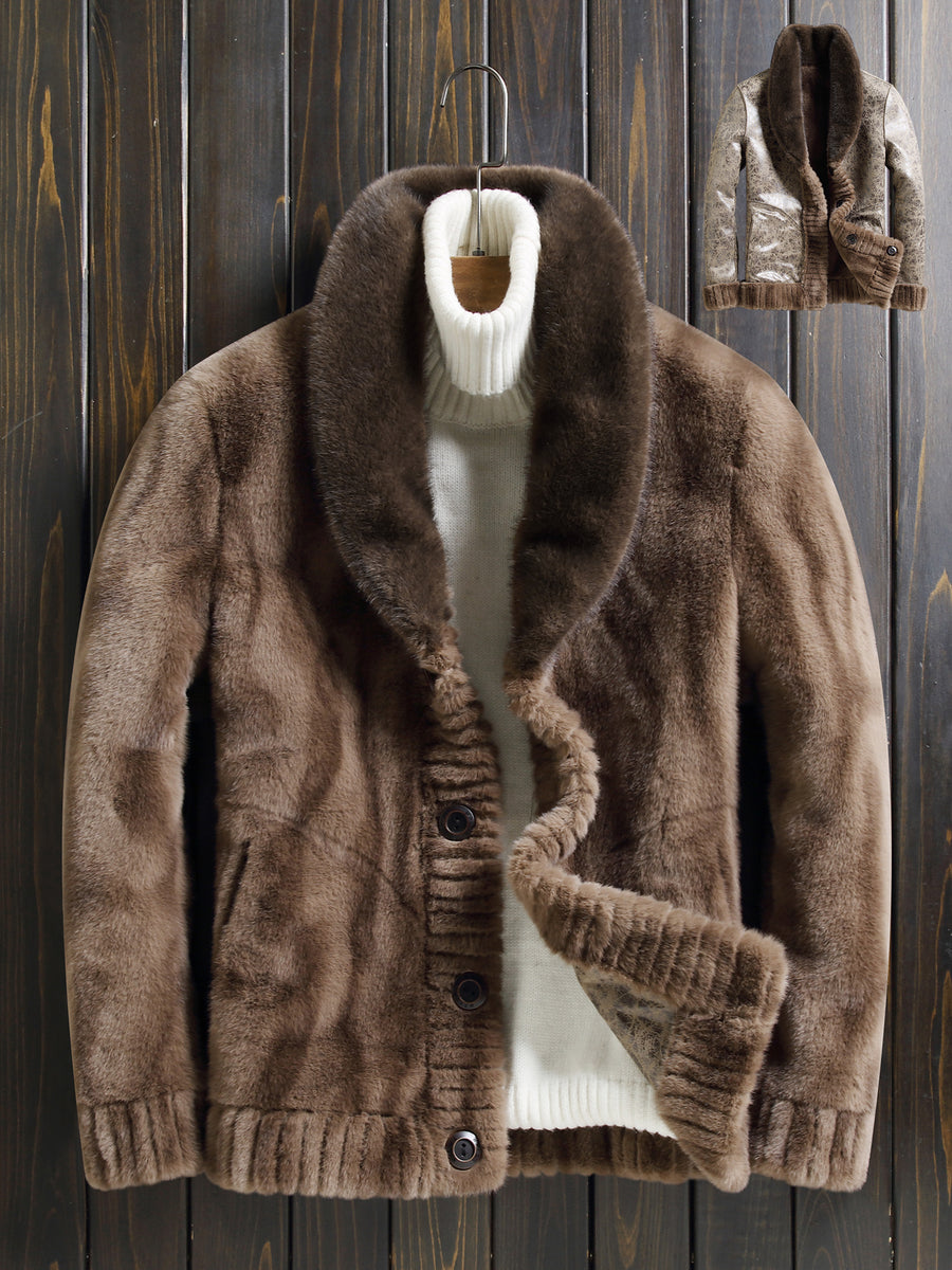 Veste en fausse fourrure longue, réversible, photo 9